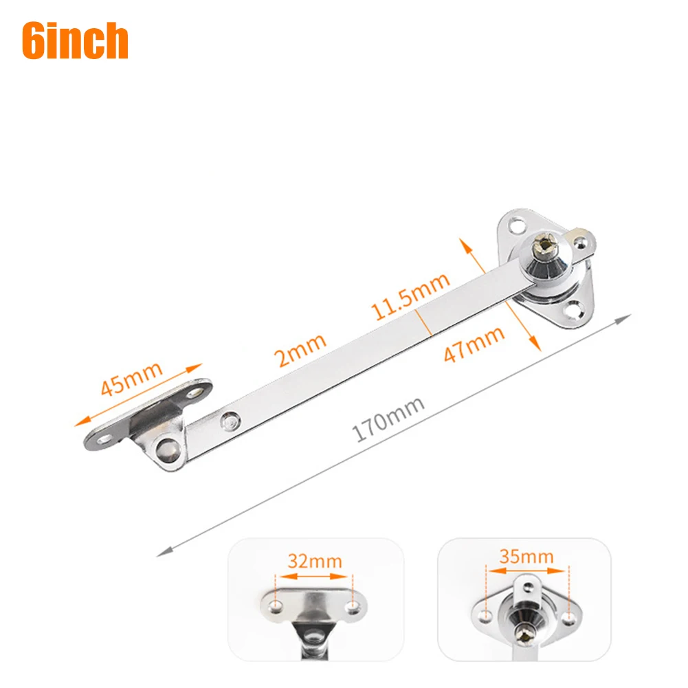 Bracket Lid Supports Cabinet Cupboard Iron+Zinc Alloy Replacement Support Sliding Rail 2PCS Door Hinge Down: WHITE