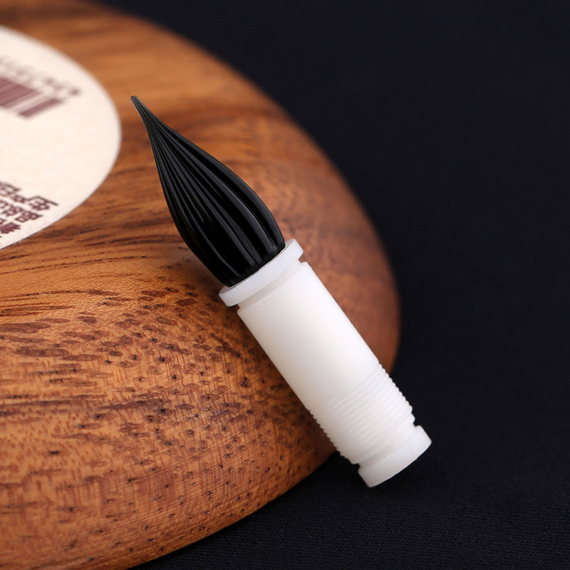 MAJOHN No.1 Punta de vidrio Punta de pluma de inmersión transparente de color Juego de puntas de bolígrafo universal (compatible con M2C3V1 Maru Color N12): Negro