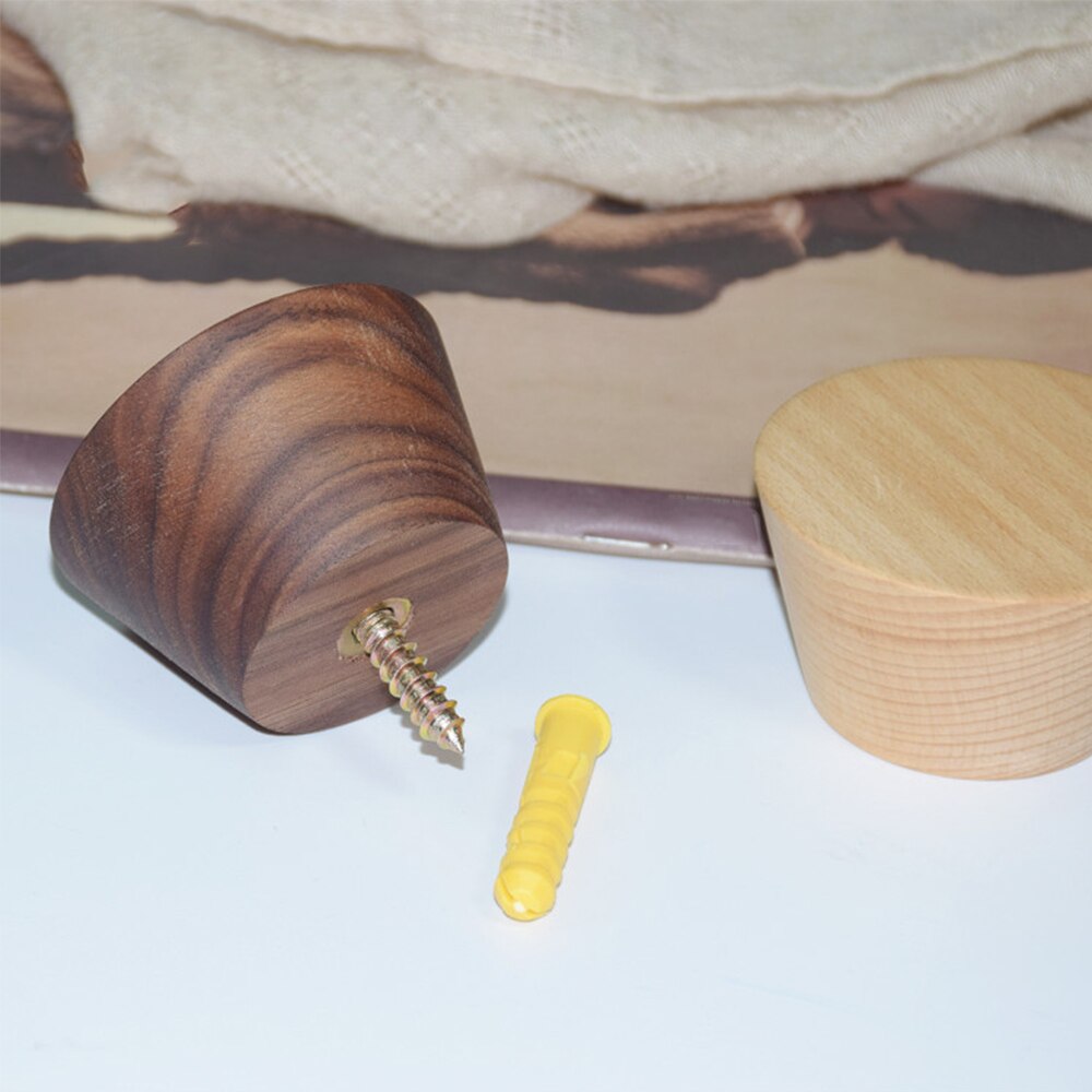 Perchero redondo de madera para decoración de pared, gancho de decoración sin clavos, Perchero de pared de habitación NordicLiving, perchero colgante, decoración de almacenamiento para el hogar