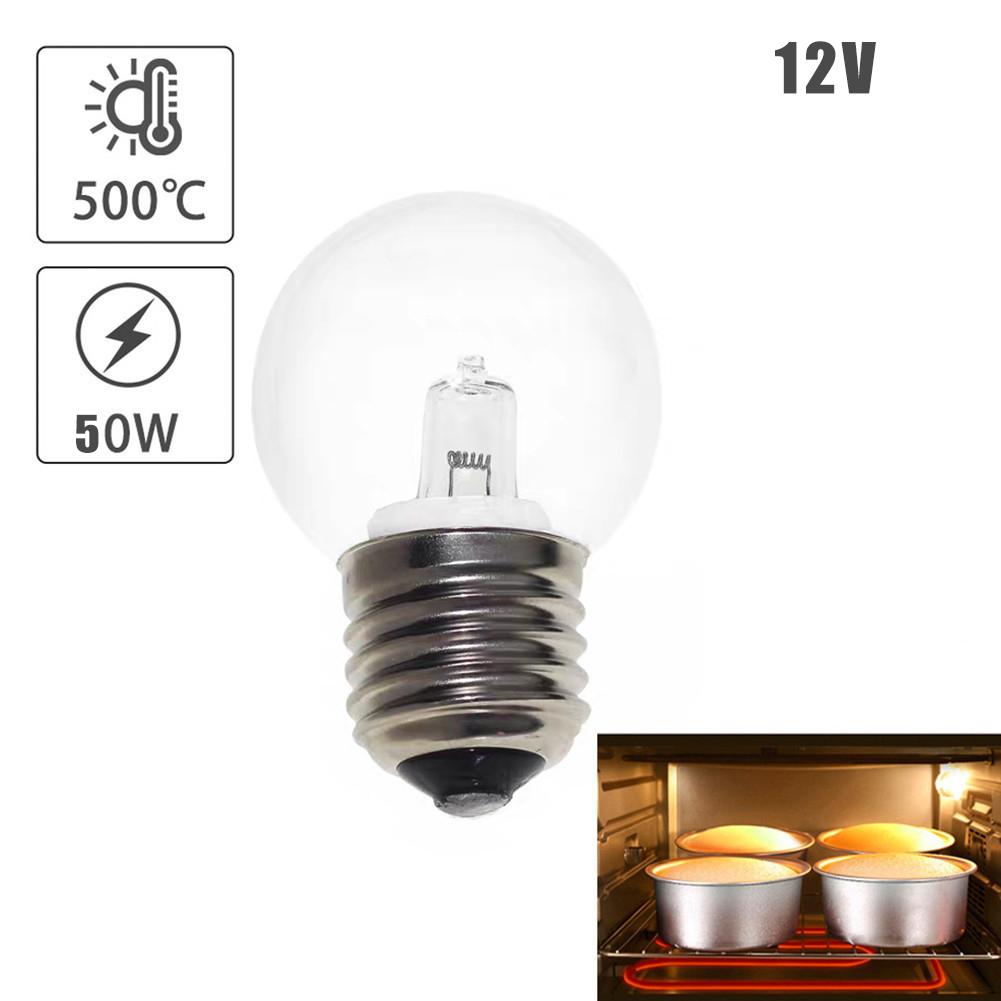 12V 50W E27 Oven Light Bulb High Temperature Resistant Durable Microwave Lamp Bulb Sewing Machine light