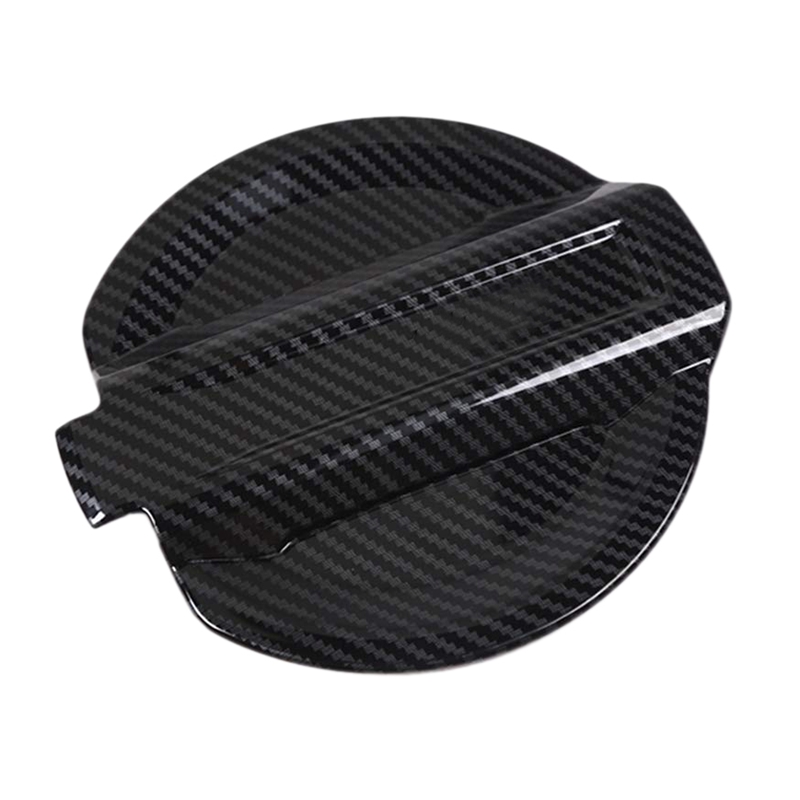 Carbon Fiber Car Fuel Door Gas Cap Cover for + Jeep Wrangler JL Gas Tank Cover