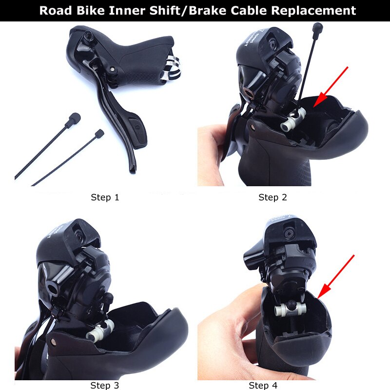 MTB Coated Shifting Bike Cable MTB Road Front Rear Bicycle Brake Cable Line Derailleur Line Core Wire Rope Cycling Accessories