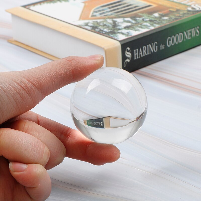 Crystal Ball Large Transparent Crystal Ball Lucky Rainbow Photo Crystal Ball