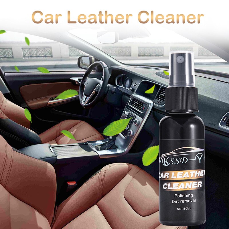 Auto Interieur Lederen Autostoel Polish Wax Dashboard Cleaner 50 ML