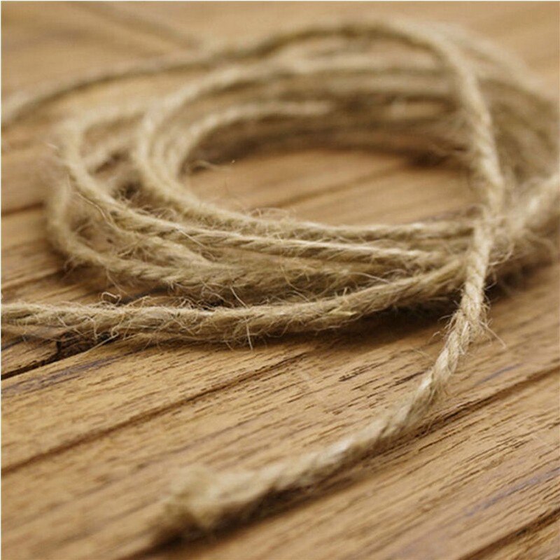 1 Roll 100m Natural Brown Jute Hemp Rope Cord DIY ... – Grandado