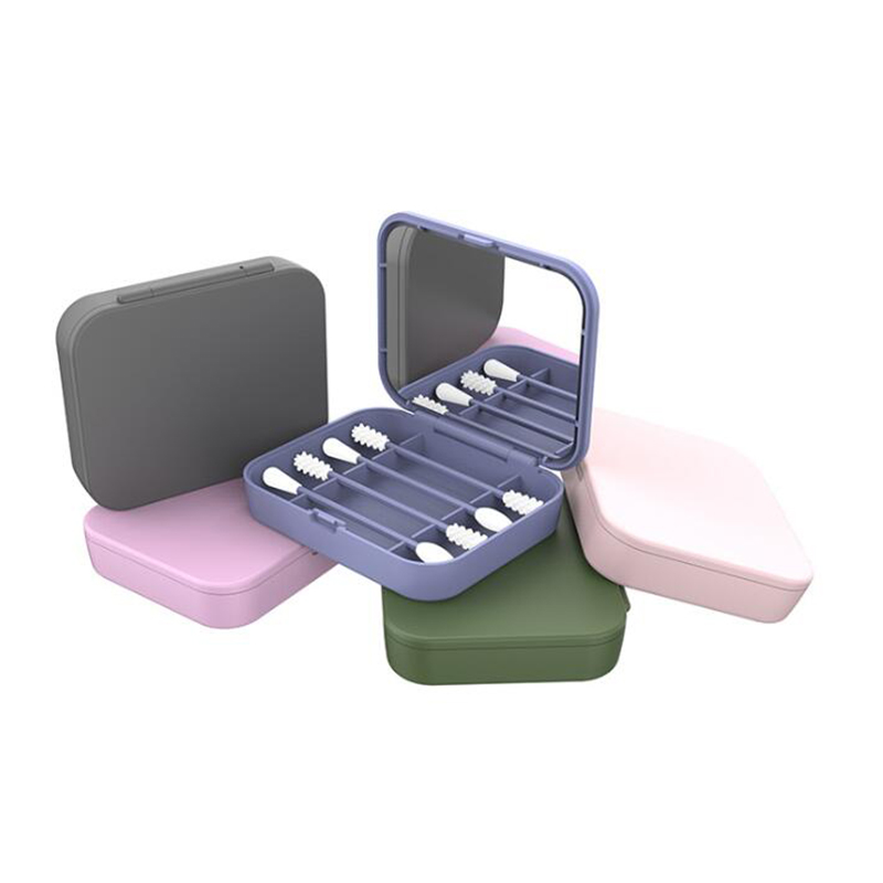 Newest 4Pcs/box Reusable Cotton Swab Ear Cleaning Cosmetic Silicone Buds Swabs Stick Double-headed Recycling For Cleaning Makeup