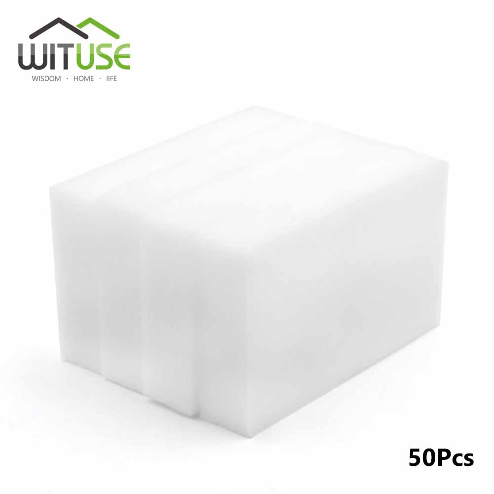 50 /100PCS magic clean melamine eraser melamine sponge pad Cleaner Multi-functional Kitchen Assessoires Dish Washing Sponge