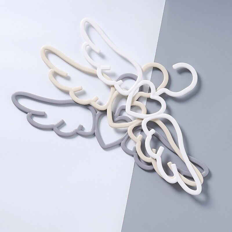 41cm Angel Wings Shape Plastic Clothes Closet Hangers Space Saving Anti-Slip Clothes Drying Rack 4 Colors