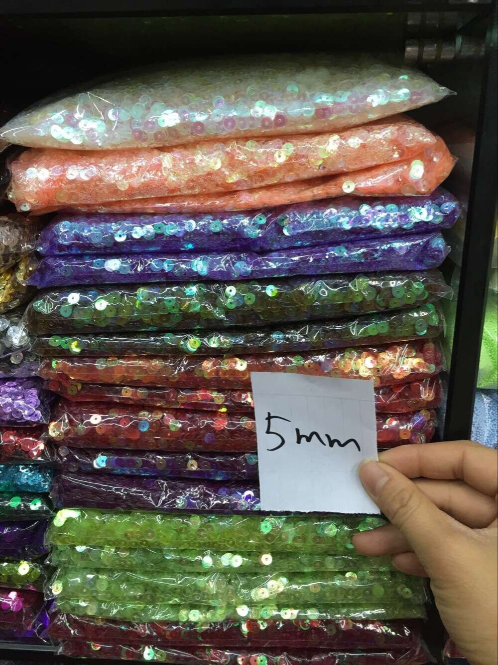 50g 5mm Flat Round Sequins Loose Sequins Glitter Transparent Sequins Paillette -41 Colors Available