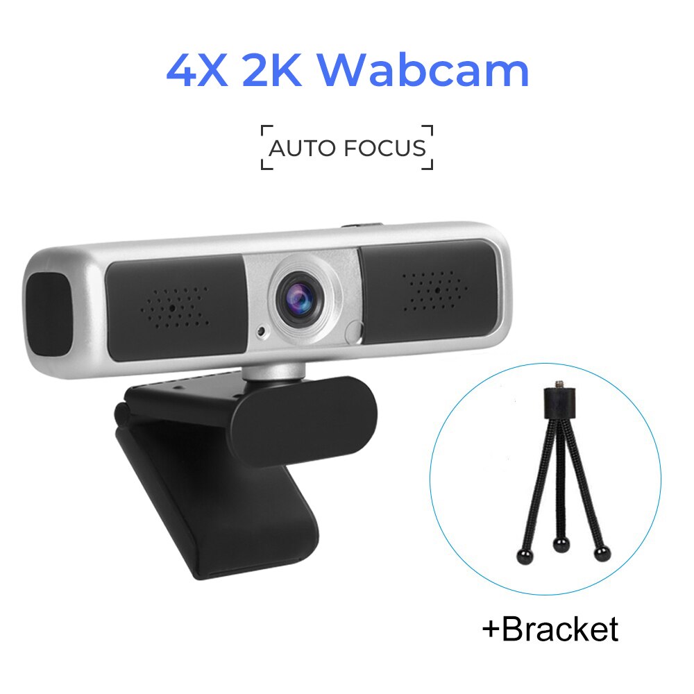 4X zoom Webcam 4MP web cam 2K camara web para pc web camera with microphone cameras web for PC usb camera webcam full hd webcam
