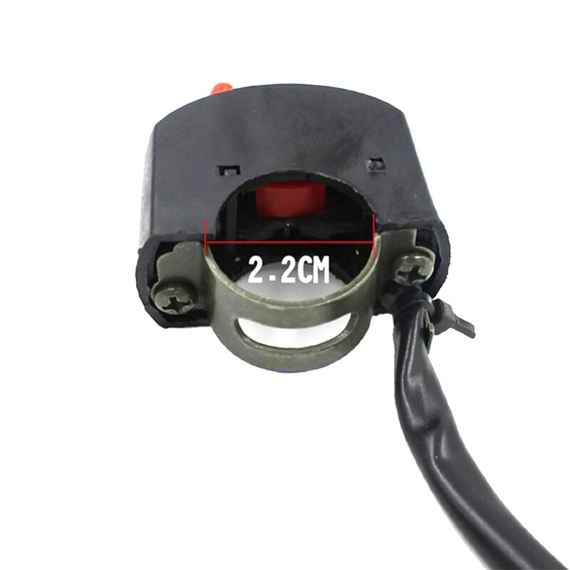 Interruptor de encendido y apagado Universal para manillar de motocicleta, botón de encendido y apagado para Moto, ATV, DC12V/10A, color negro, 1 unidad