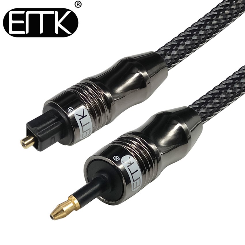 Emk mini toslink til mini toslink-kabel 3.5mm spdif-kabel toslink 3.5 to 3.5 optisk lydkabel for macbook dvd 3m 5m 8m 10m: 35 qt 6- m–m / 2m