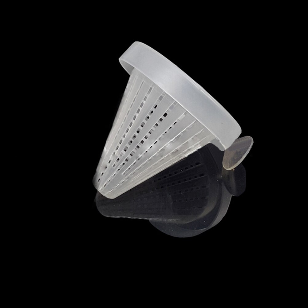 1 st trattformad akvarietank levande mask blodmask kon fiskfodertratt verktyg korgmatare