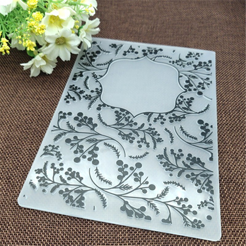 Tree branch print DIY Plastic Embossing Folders for DIY Scrapbooking Paper Craft/Card Making Decoration Supplies