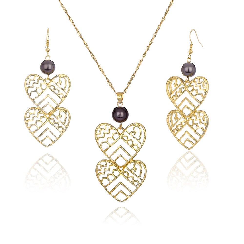 Vendita SophiaXuan moda Hawaiian Flowers Set di gioielli collana tartaruga donna promozione orecchini all&#39;ingrosso collana per donna: ZH0058GOGR