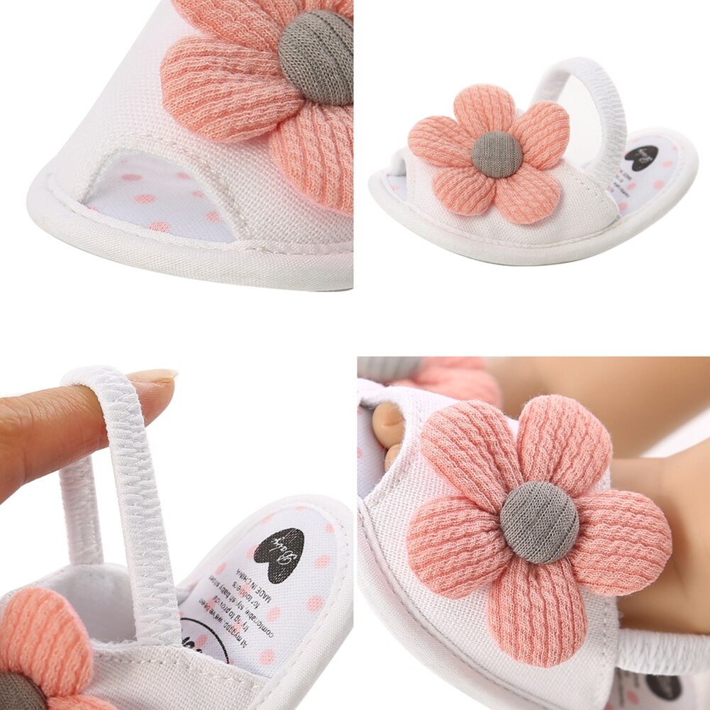 Sandales de princesse tournesol pour bébé fille, chaussures d'été décontractées, souples et légères, pour les premiers pas