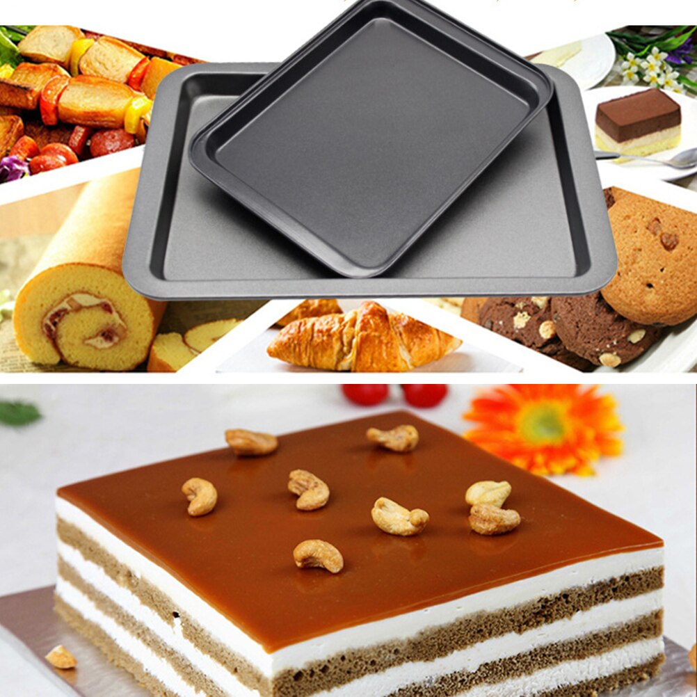 Metallic Non-stick Rectangular Bread Cake Pan Baking Oven Tray Dish Mold DIY Bakeware Baking Pans Cake Mold Cake tools 13/11inch