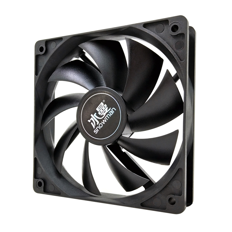 Muñeco de nieve de 120mm, ventilador de caja de ordenador, Ultra silencioso, 12CM, Enfriador de PC, 3 pines, 12V, CC, radiador de chasis, 1000RPM: 8 Fan