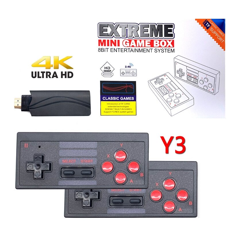 retrò mini consolle di gioco Y3 HD HDMI TV consolle di gioco integrata nel 628 consolle di gioco classica doppia consolle di gioco senza fili