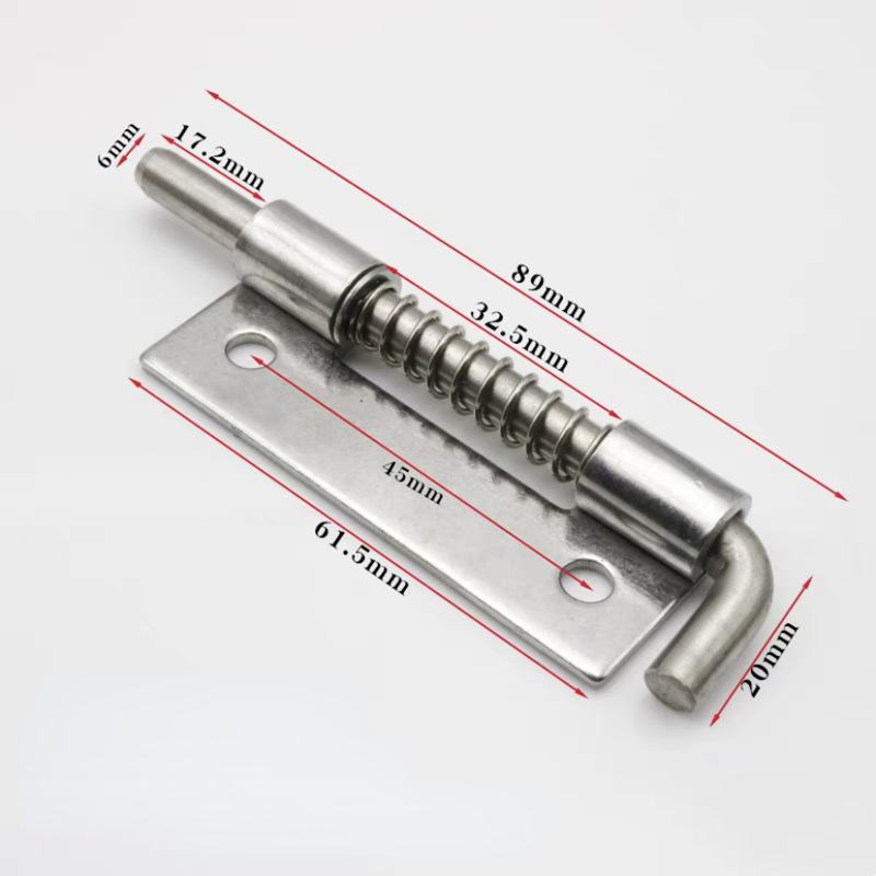 sourcing map 15 x drukveer 304 roestvrij staal 35N draagvermogen 15mm OD 1mm kabelgrootte 30mm gecomprimeerde lengte 60mm vrij lang zilverkleurig
