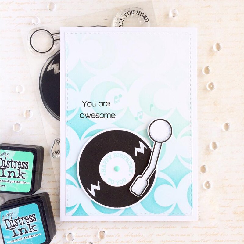 Circle Bubble Plastic Stencil For DIY Scrapbooking Decorative Embossing DIY Card Craft Template Plastic Templates Drawing Sheet