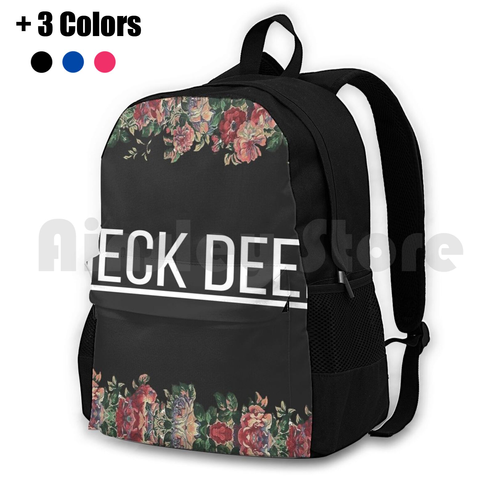 Neck Deep Floral Flag Outdoor Hiking Backpack Waterproof Camping Travel Hopeless Records Pop Punk Neck Deep Lnotgy Punk Tpatp