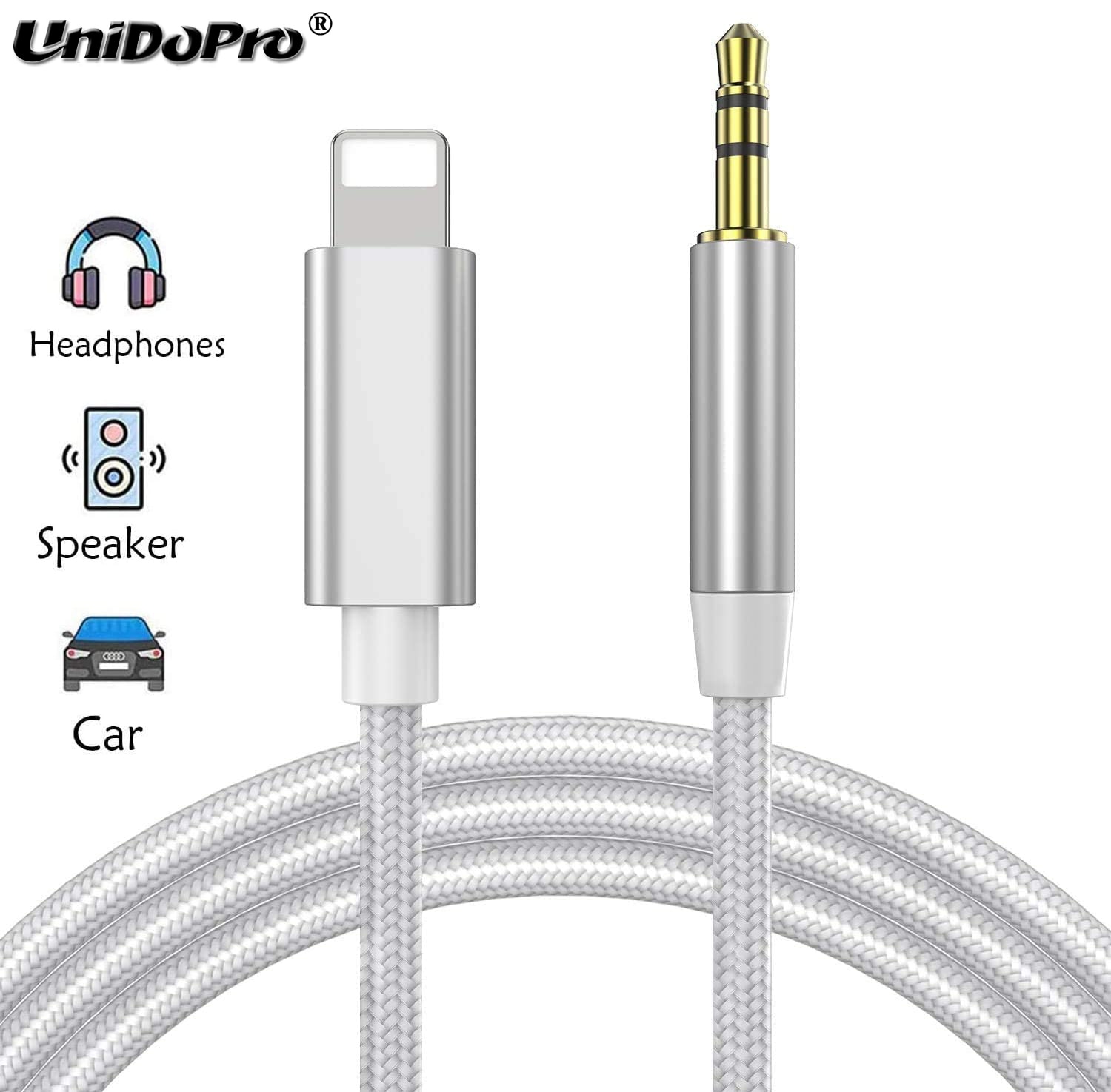 Auto Aux Kabel Audio Cord Voor Iphone 12 11 Pro X Xs Max Xr 7 8 Plus Converter 3.5Mm jack Headphone Adapter Aux Kabels Lijn