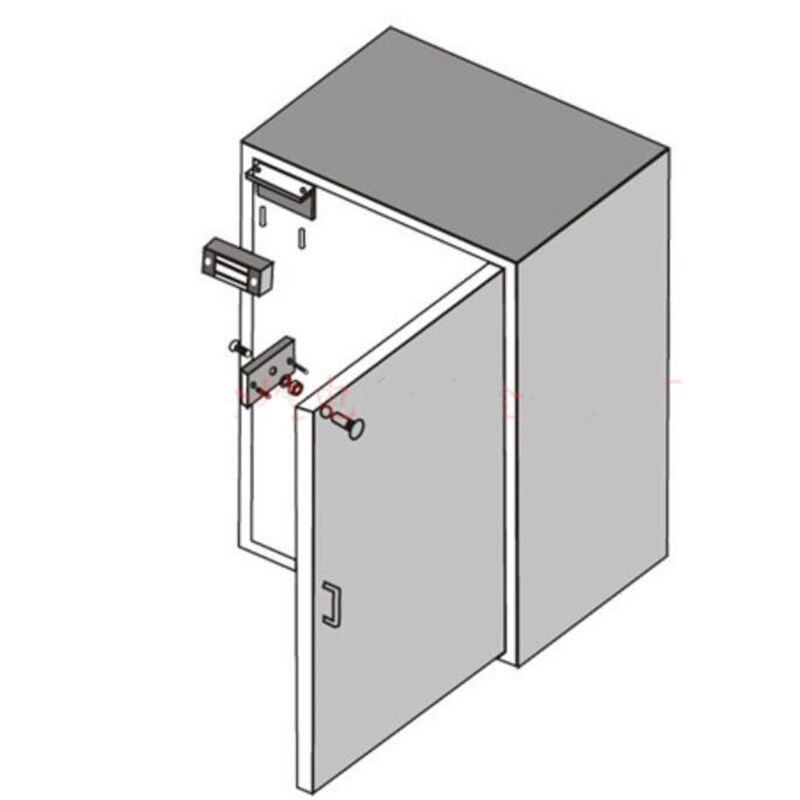 Mini cerradura magnética DC12V o 24V, cerradura eléctrica para armario, cerradura electromagnética, cerraduras para taquilla, cerradura EM a prueba de fallos de 60kg