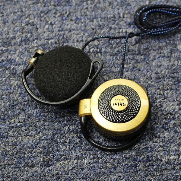 Ohr Haken Kopfhörer Verdrahtete Kopfhörer 3,5mm Super Bass Headset Mit Mikrofon Sport Kopfhörer für iPhone Samsung Xiaomi Huawei: Gold