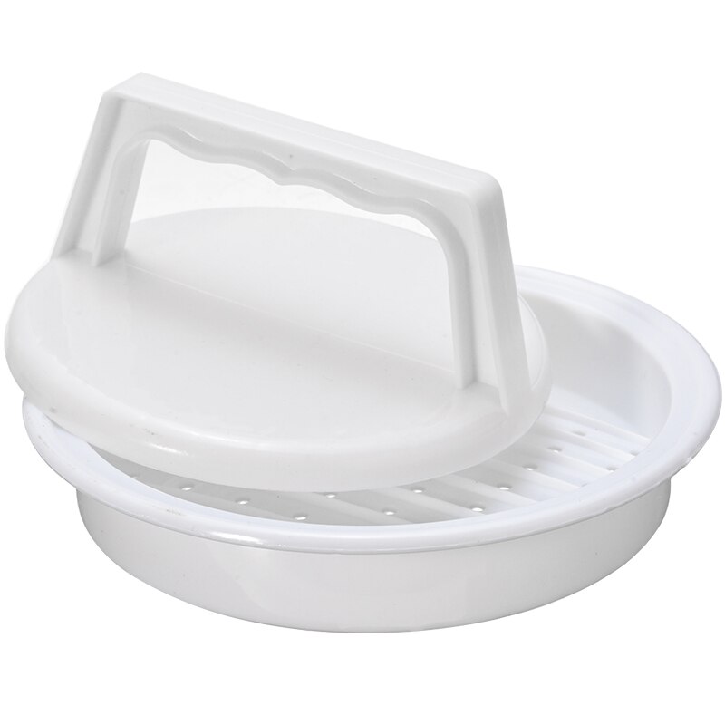 1pc vita plast hamburgare köttpress gör det själv hamburgare kött grillmaskin pressform lätt miljövänligt kök bbq hamburgare verktyg