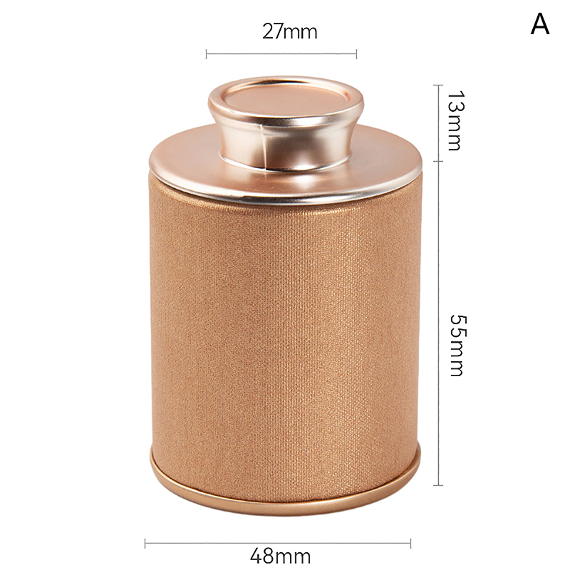 Mini lata de té vacía para el hogar, tarro sellado de té verde y negro, caja de embalaje de té pequeña de viaje portátil, lata de almacenamiento de papel: Gris claro