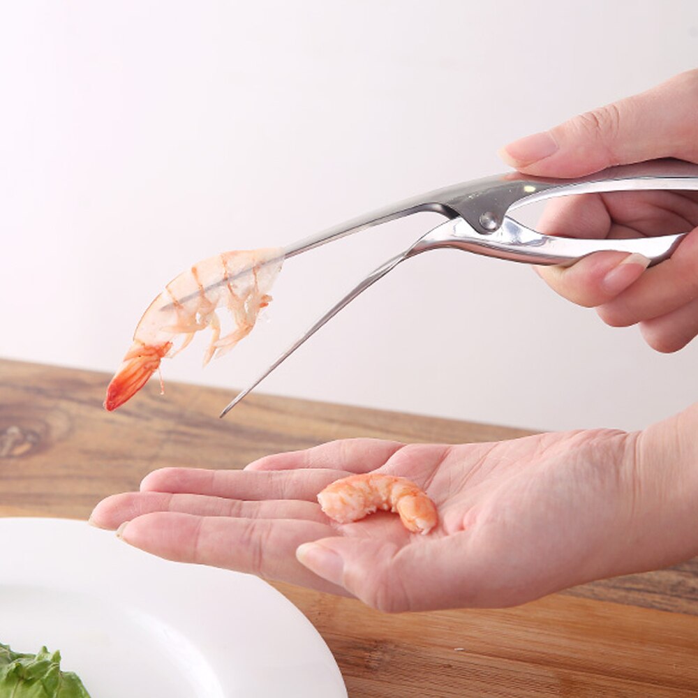 Shrimp peeler Stainless Steel Seafood Peeler Prawn Shrimp Fishing Knife Lobster Shell Remover Peel Device Kitchen Gadgets