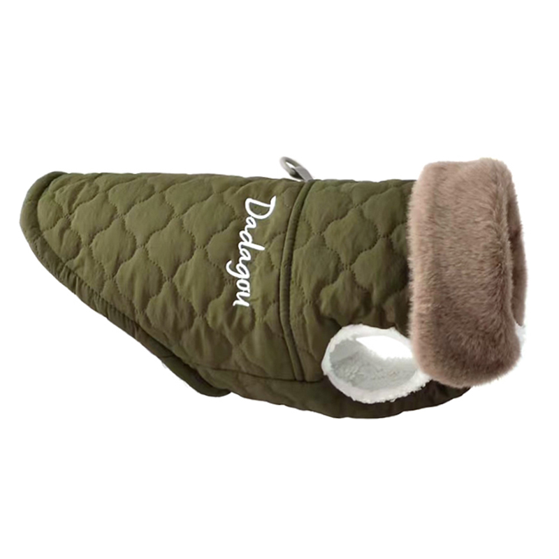 CDDMPET Waterdichte Bontkraag Hond Jas Winter Warme Fleece Hondenkleding voor Kleine Honden Puppy Huisdier Vest Chihuahua Yorkie Pug Jas: S / green