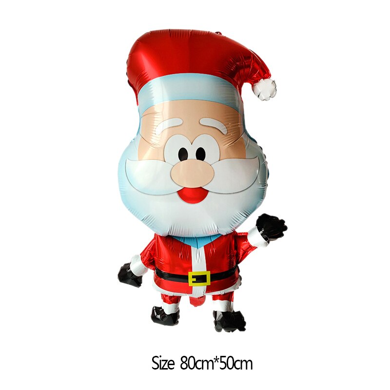 Santa Claus Deer Schneemann Folien-ballone Weihnachten Baum Helium Ballon für Weihnachten Party Dekoration Globals Kinder Spielzeug Neue Jahr Decor: B09