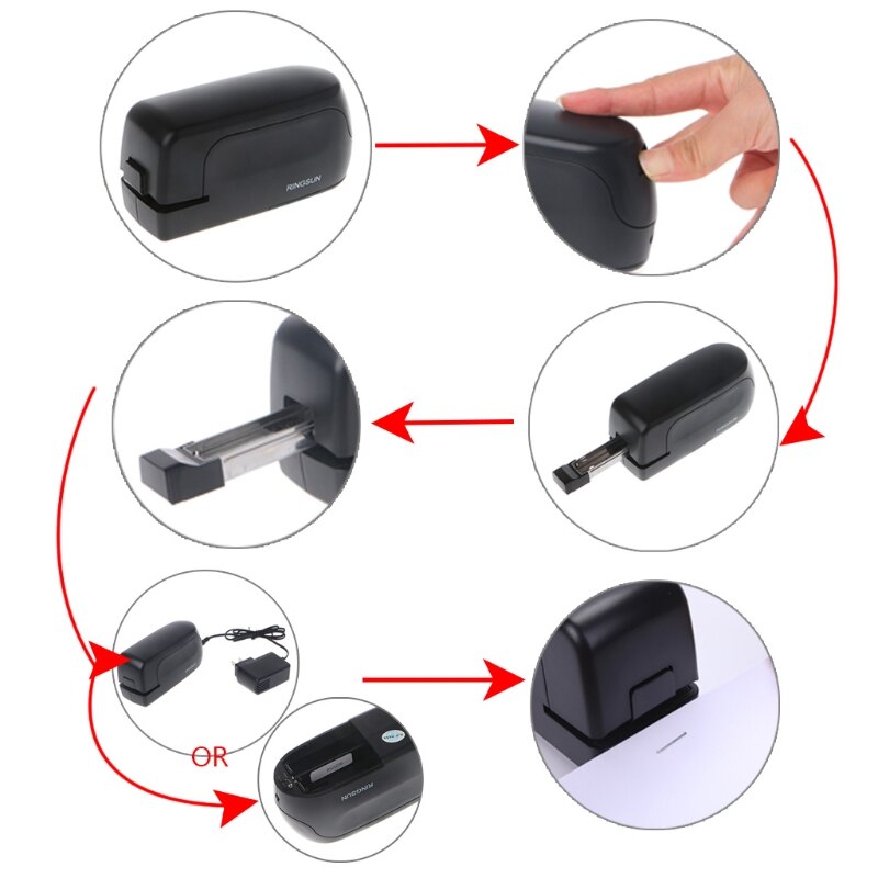 Automatic Desktop Electric School Office Stapler Book Sewer