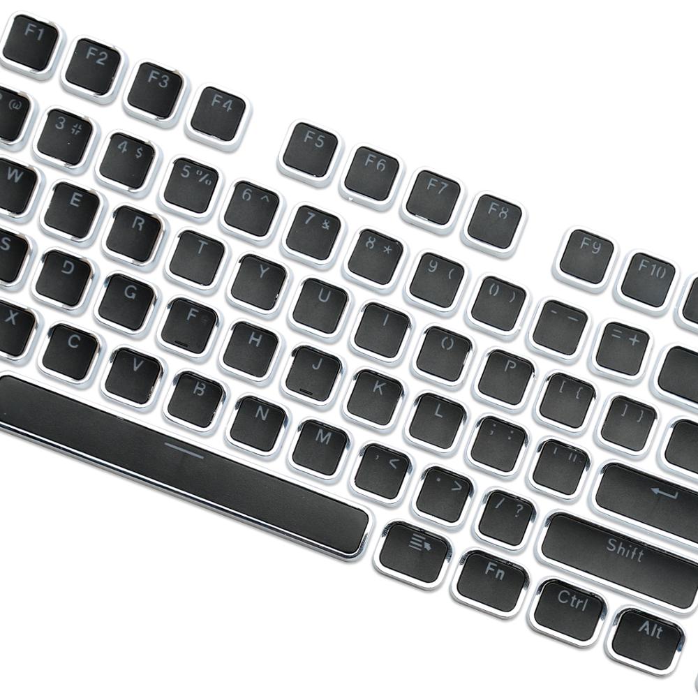 Low Profile Metalen Frame Keycaps Voor Cherry Mx Outemu Mechanische Toetsenbord Dubbele-Shot 104 Sleutels Pbt Key Cap