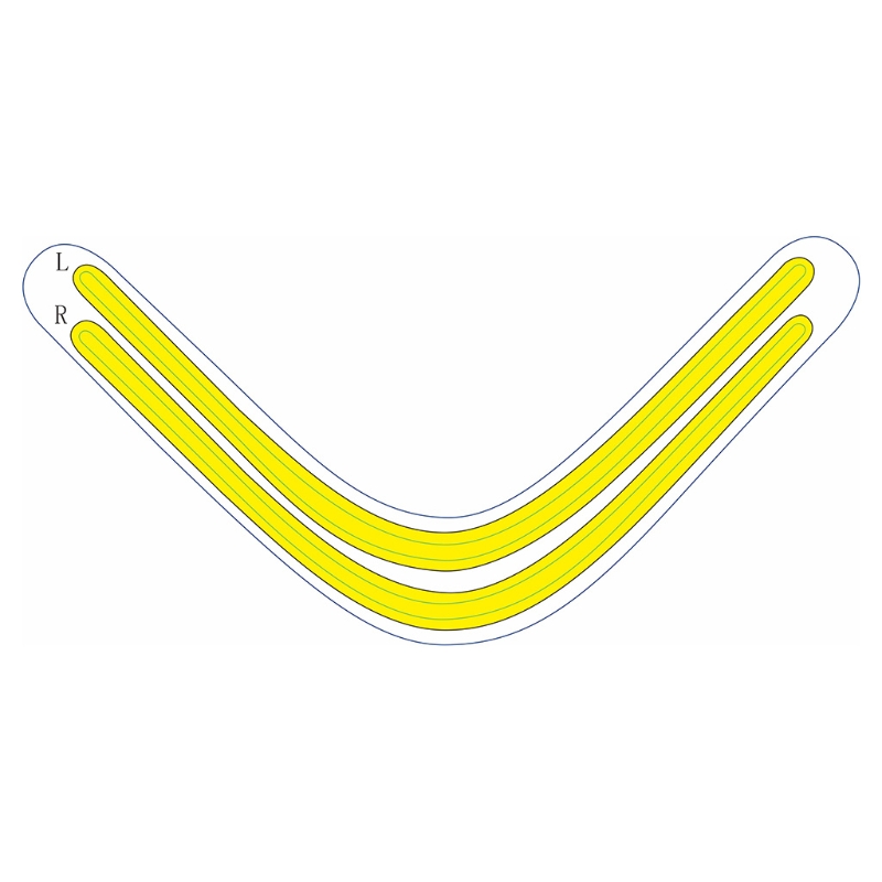 For PS5 Console Rainbow Gradient Sticker Self Adhesive Decals LED Lightbar For CD-ROM Digital Version Game Accessories: Yellow