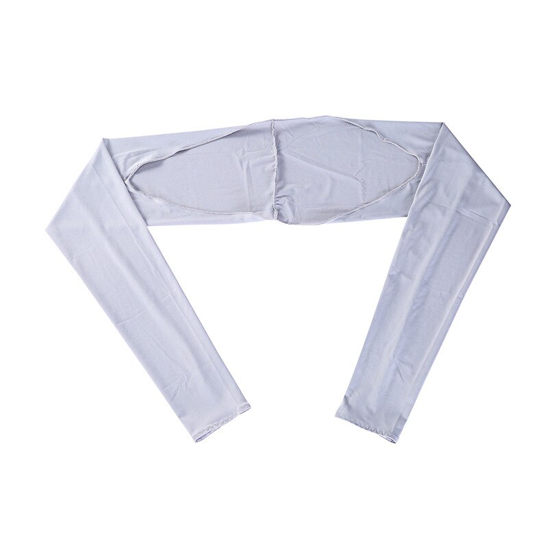 Cooling Sjaal Arm Mouwen Uv Bescherming Zon Protector Met Vinger Gat Voor Vrouwen Golfen Rijden Outdoor Activiteiten ED88: gray