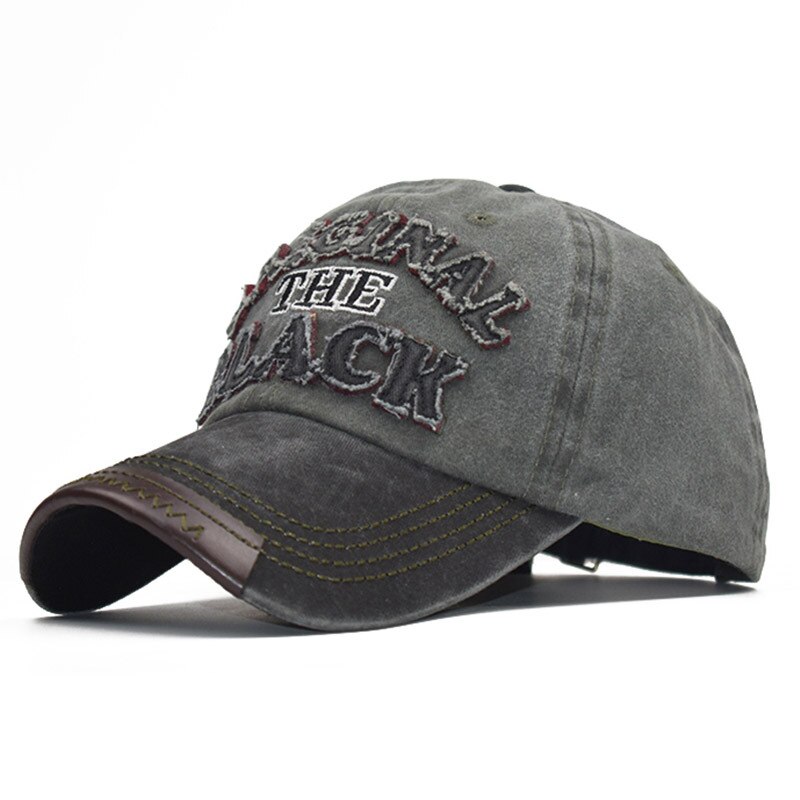 Verstelbare katoenen baseballpet voor heren, vintage snapback pet voor dames, streetwear, distressed, gescheurde hiphoppetten: A7