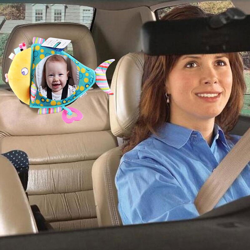 Kleurrijke Vis Veiligheid Seat Achteruitkijkspiegel Baby Auto Reverse Installatie Veiligheid Achteruitkijkspiegel Kind Auto Accessoires
