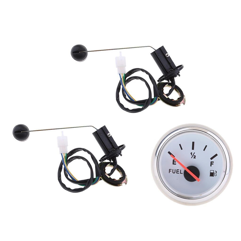 3 x FUEL GAUGE /PETROL LEVEL SENSOR FOR GY6 50CC +Fuel Level Gauge White