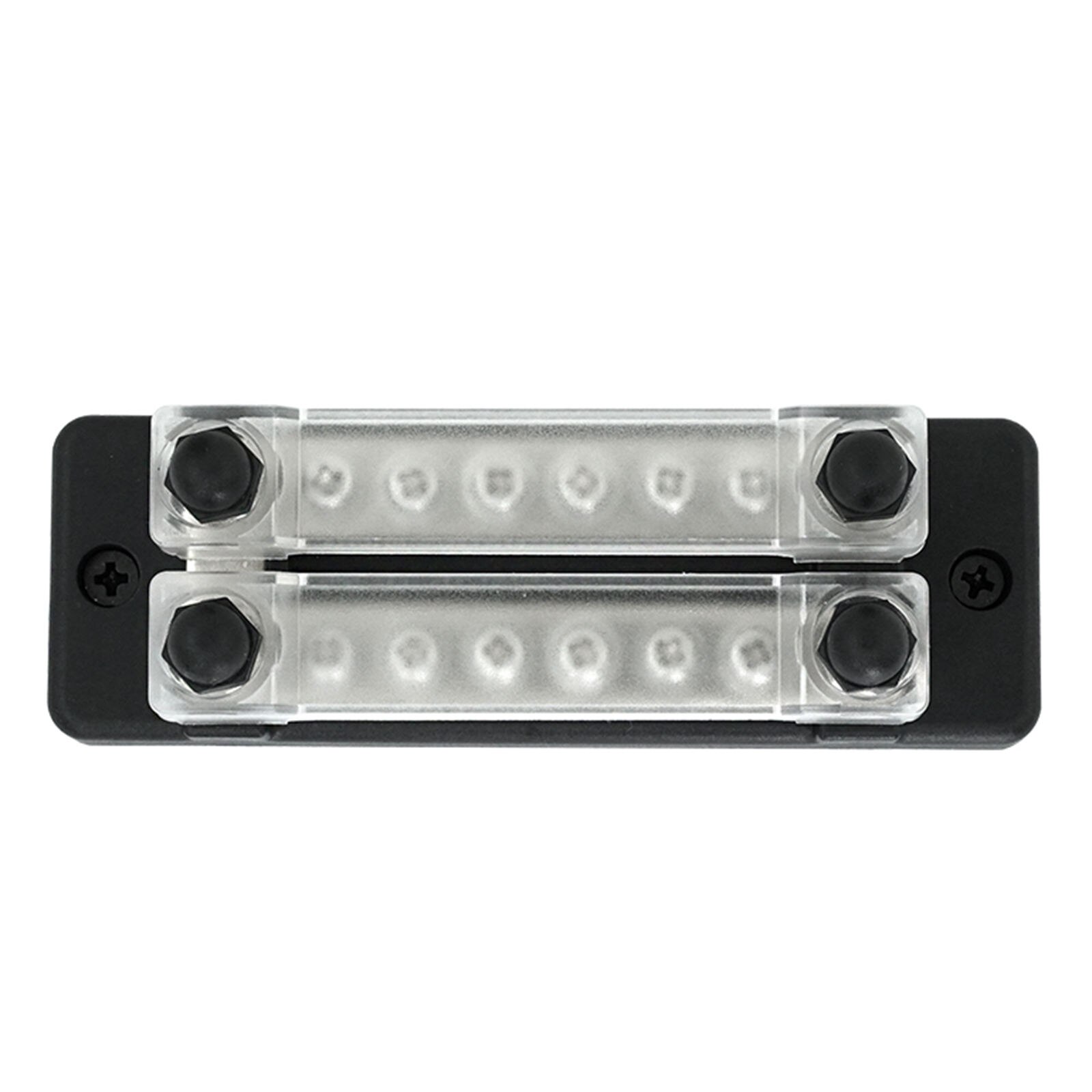 12 Terminal Bus Bar Kit Distribution Block with 12 Screws and 4 Studs, Premium