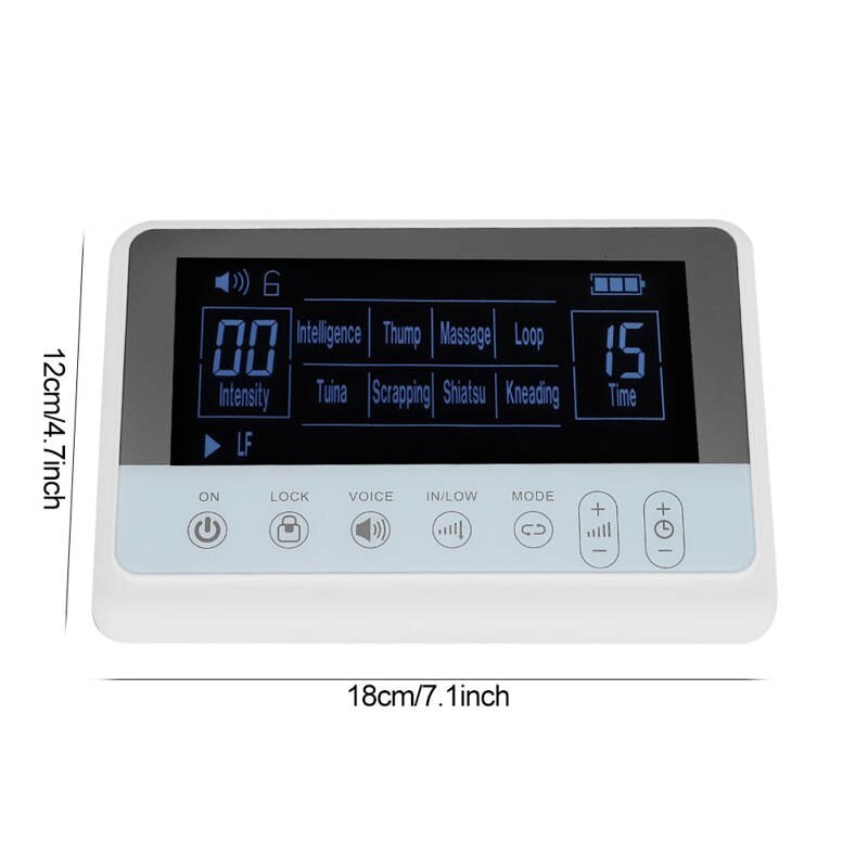 LCD Muscle Stimulator Electric Pulse Physiotherapy Massager Digital Therapy Machine Body Relax Massage Pad Health Care Machine