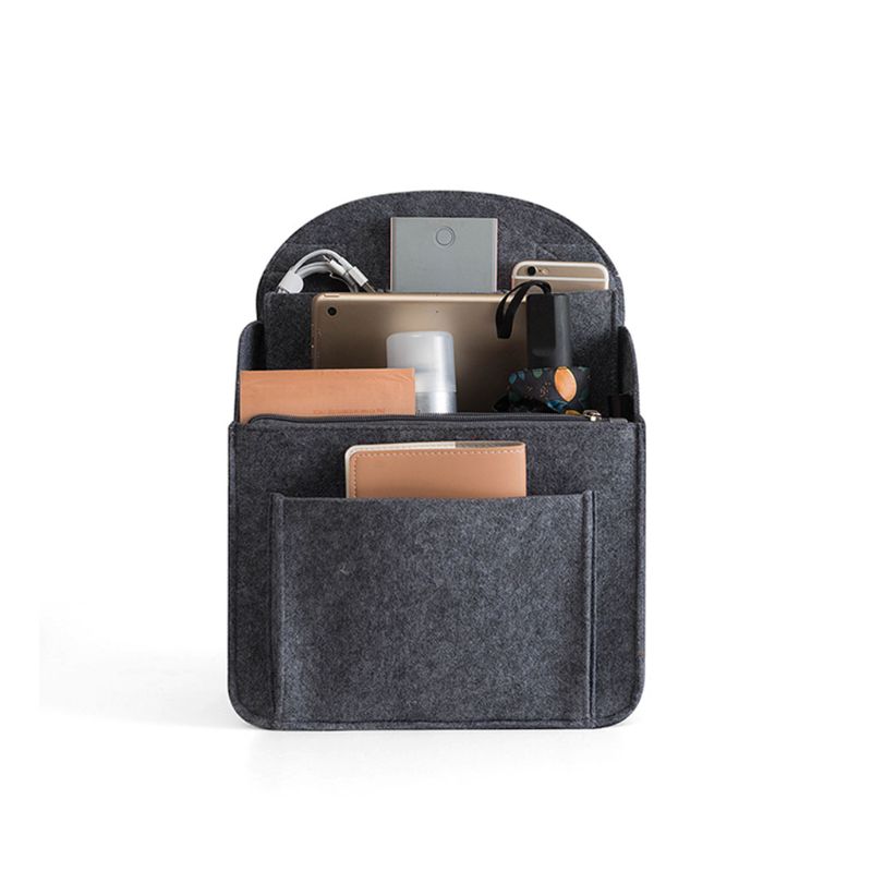 Tragbare Fühlte Lagerung Organizer Einsatz für Rucksack Rucksack Handtasche Schulter Tasche 7XEC: 1-DG