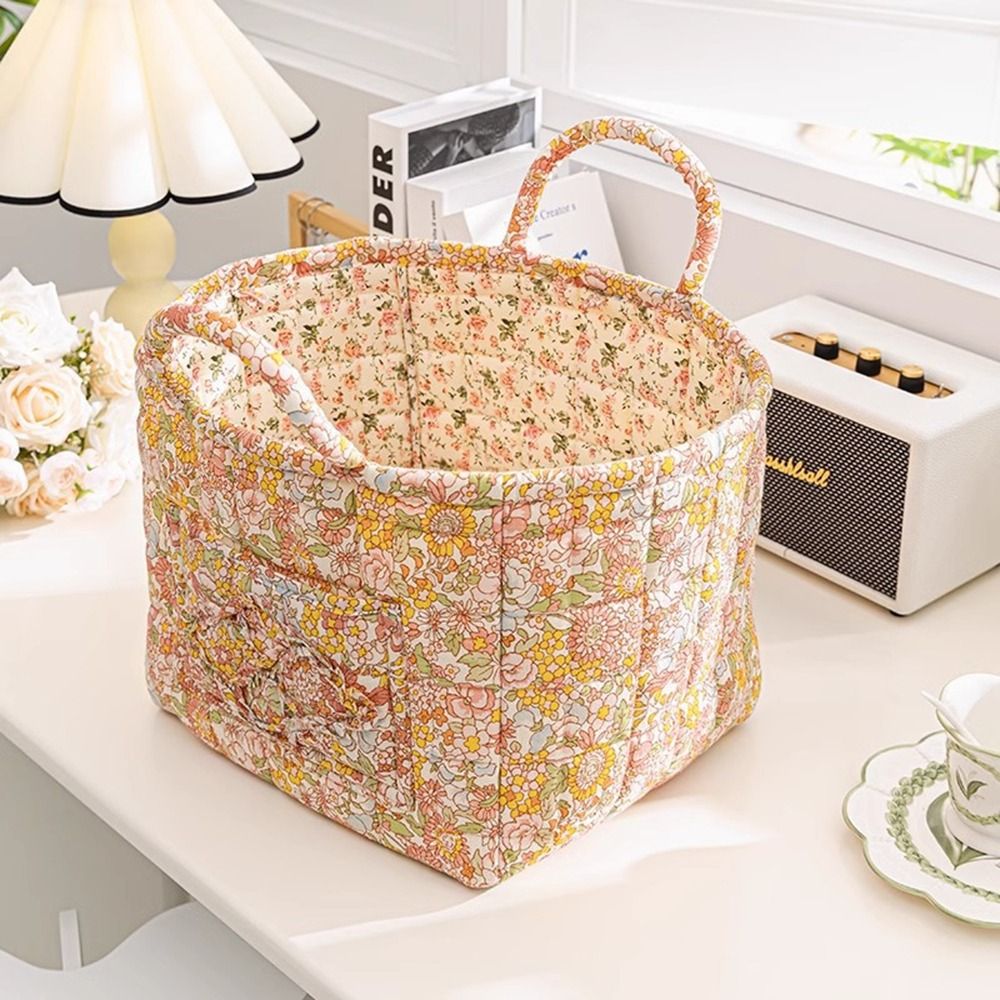 Mir de Rangement en Tissu de Style Pastoral, Cadre d'Organisation des Débris, Empilable et Lavable