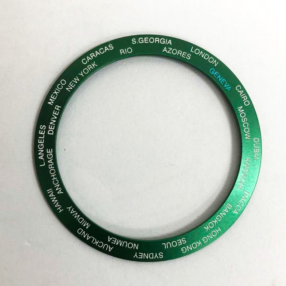 38mm Keramik Uhr Lünette Englisch Außenring neue Uhr Modifikation Zubehör: grau