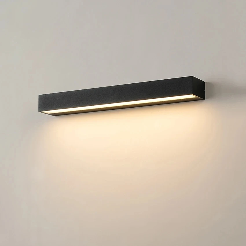 Vegglampe utendørs vanntett dørhode ledet veggvask hengende lang stripe gårdsplass balkong skilt terrasse villa vegglamper: Foranderlig / 4w