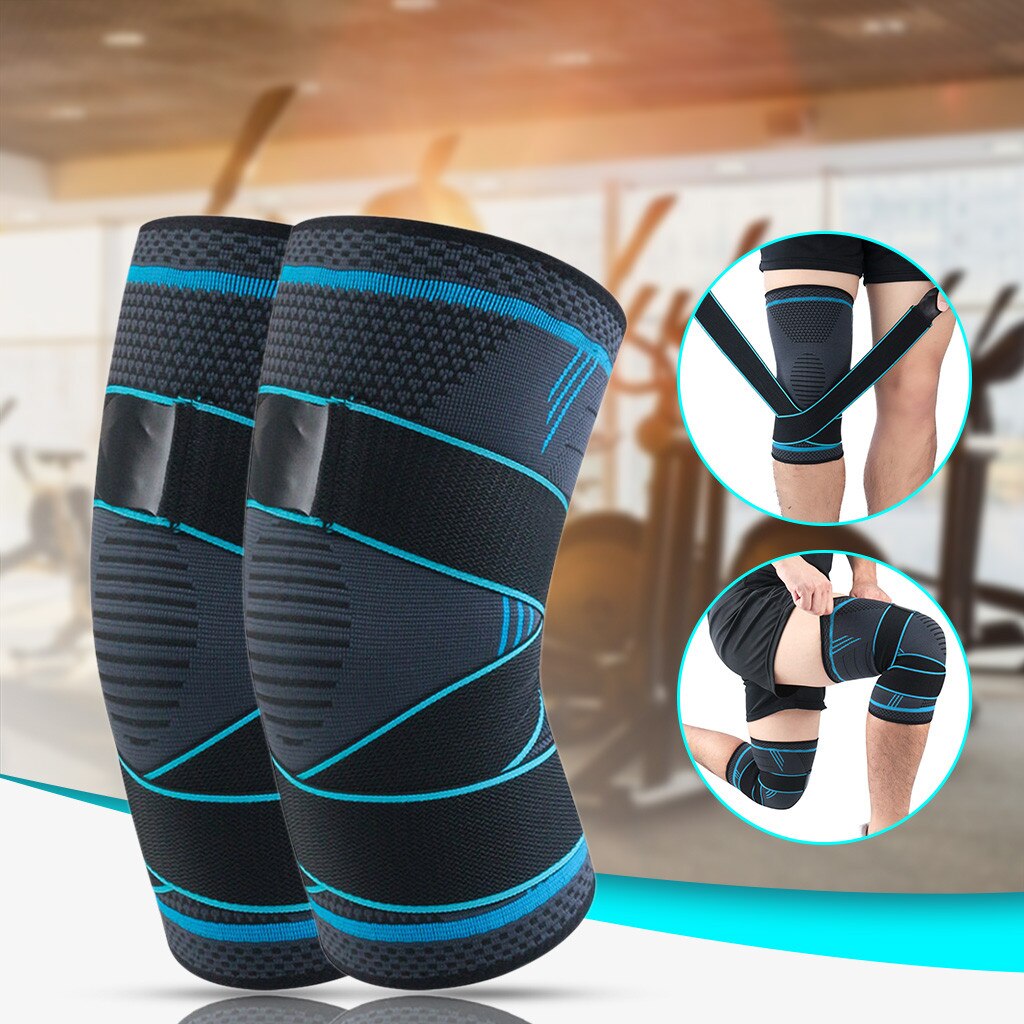 2 rodilleras deportivas, rodilleras de apoyo, menisco y ligamentos con cinturones ajustables, rodilleras elásticas, soporte para Fitness A50
