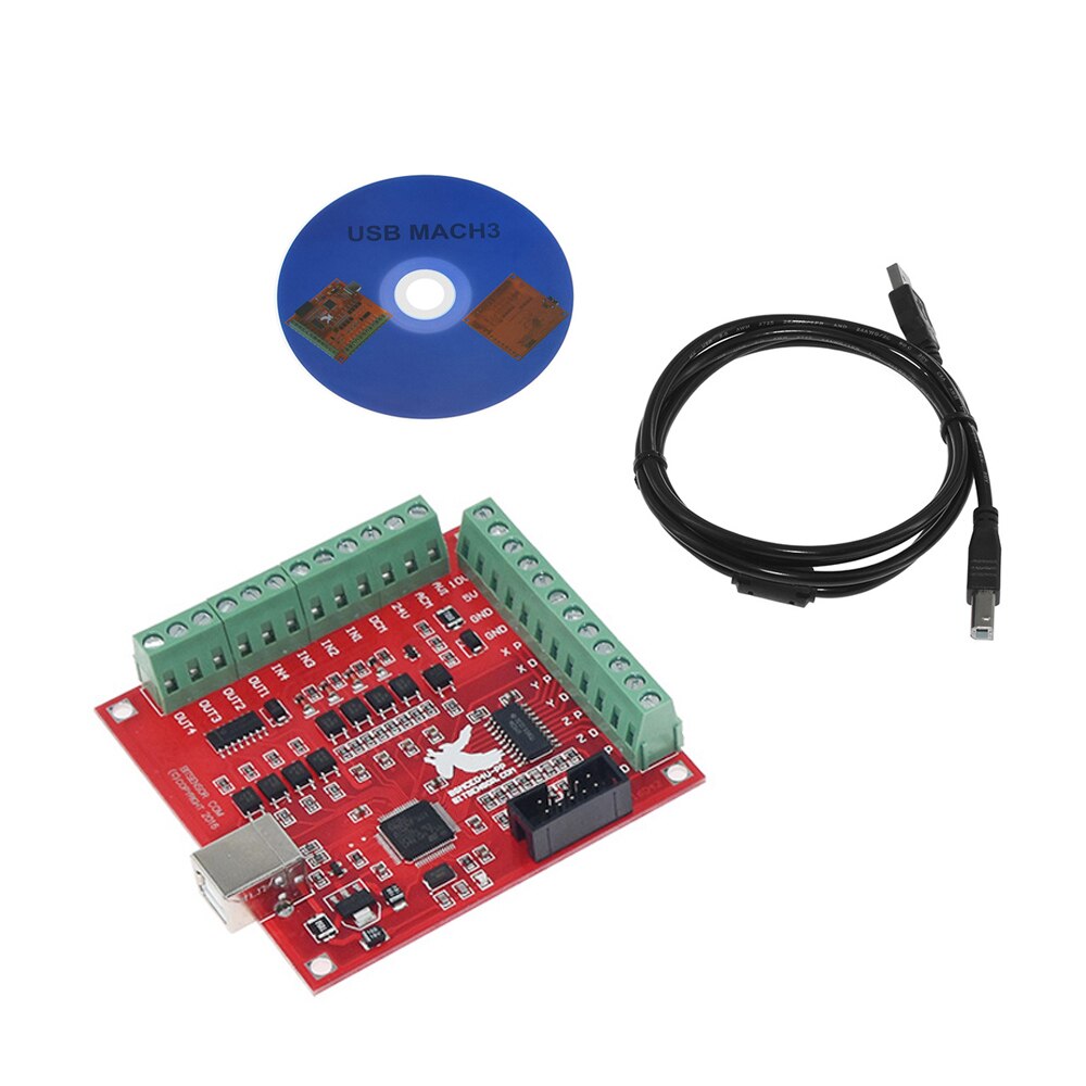 Mach 3 cnc-styrenhet 4 -axlig plc programmerbar logikstyrenhet usb-gränssnitt cnc-styrenhet drivstyrenhet kompatibel  tb6600