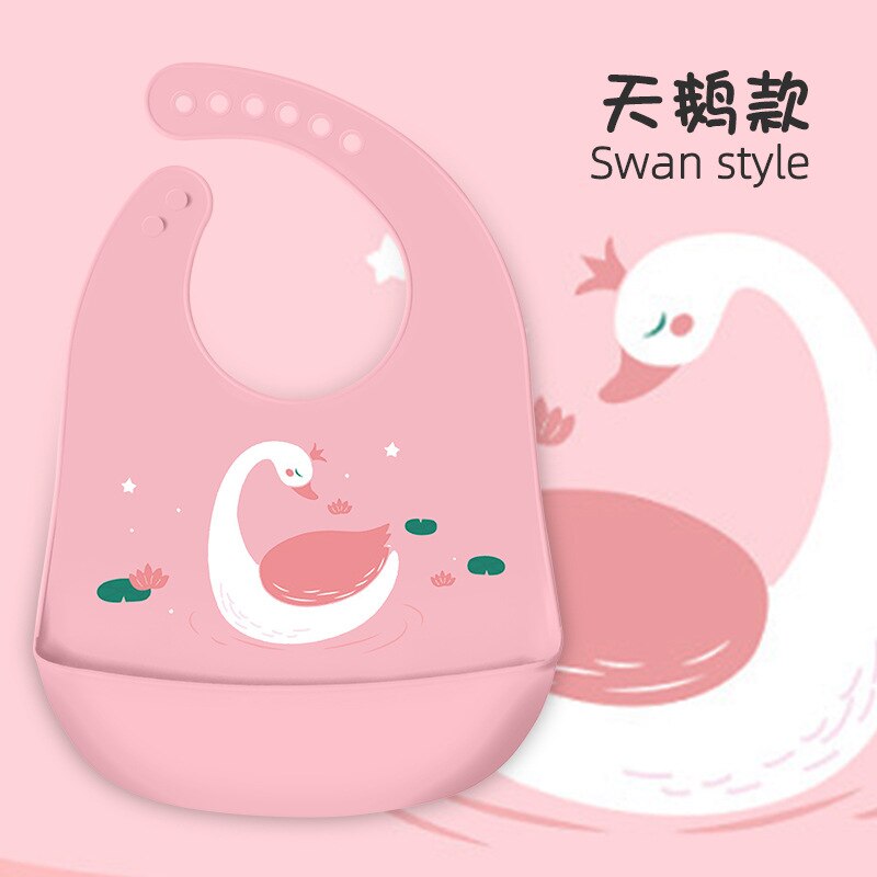 Silicon Baby Bib Waterproof Infant Bibs Newborn Feeding Cloth Toddle Boys Girls Adjustable Different Styles of Bibs: 2
